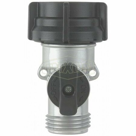 DIXON Straight Shut-Off Valve, Garden Hose Thread, Zinc Body GHV